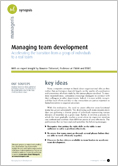 Managing team development