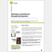 Obtaining commitment through participation