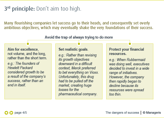 The dangers of success - Manageris synopses