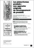 Les plates-formes produits : une approche originale du développement de produits