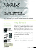 Selling solutions