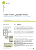 Green business, sound business